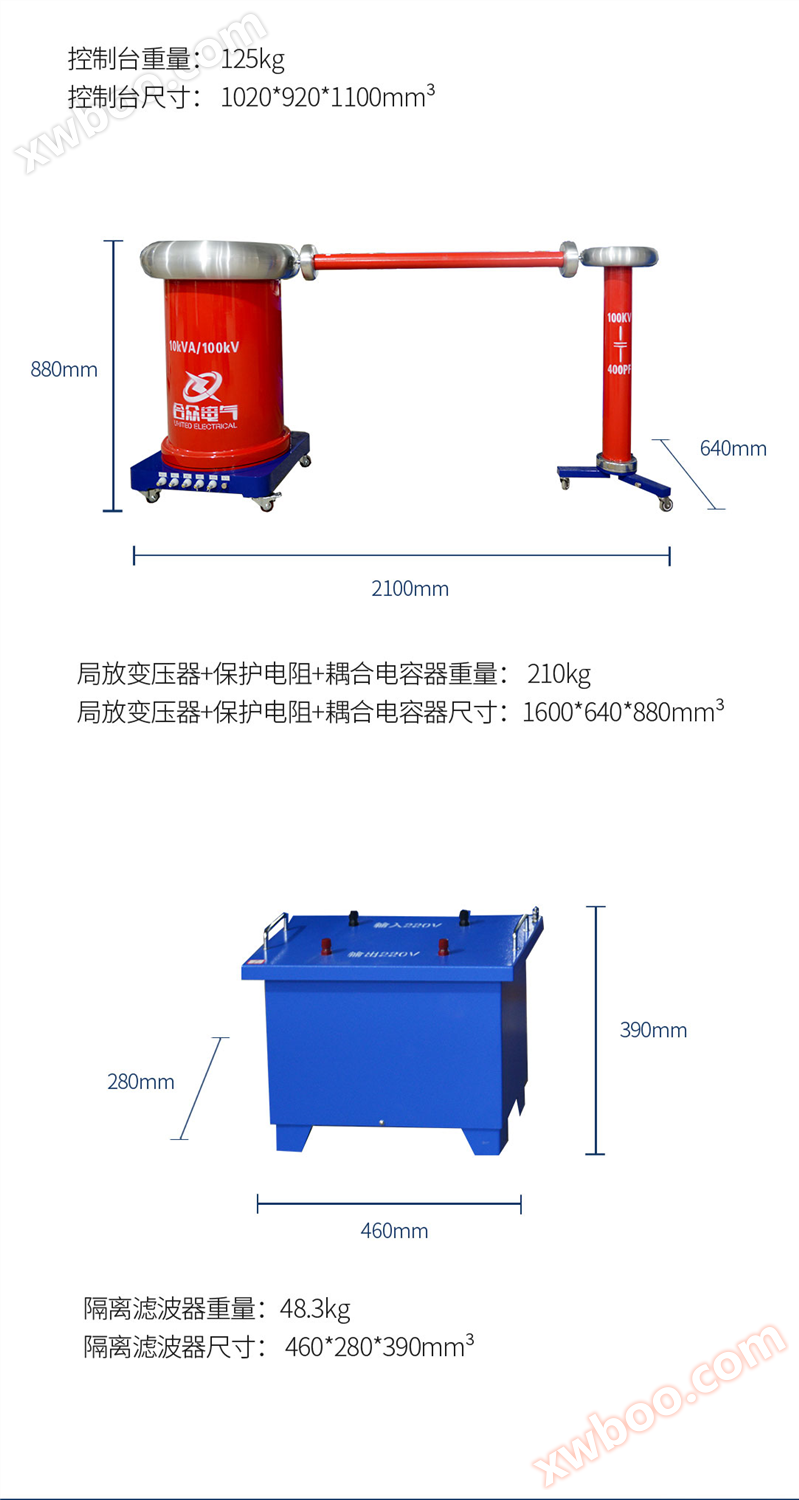 工频局部放电测试系统